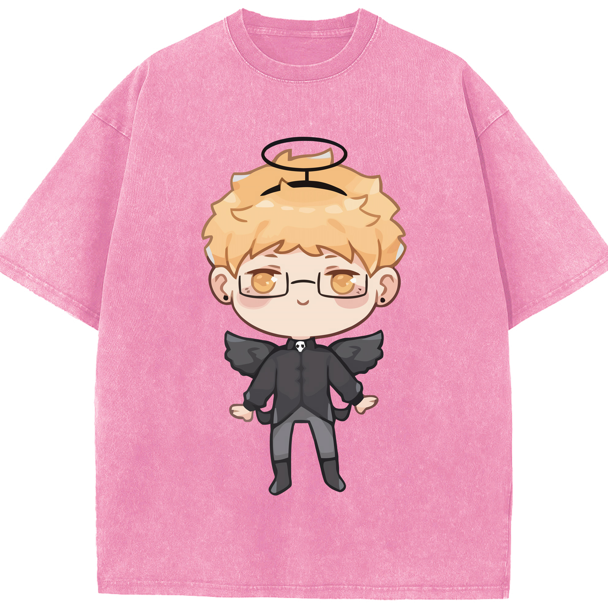 （画像用） ハイキュー!! Haikyu!! 綿100% ヴィンテージ風 半袖Tシャツ（フロントプリント）